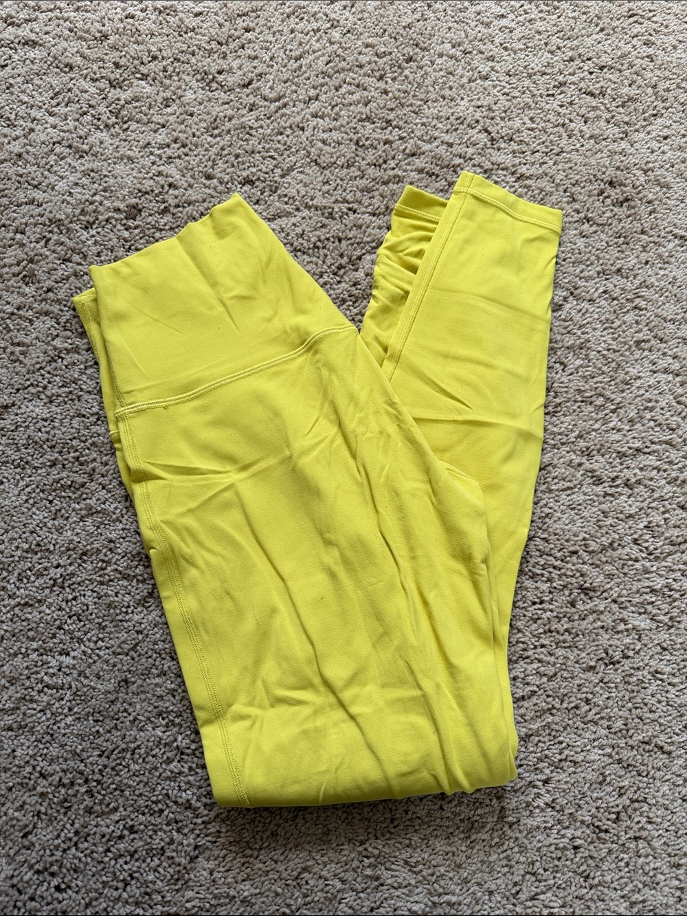 lululemon athletica Bright Yellow High-Rise Leggings